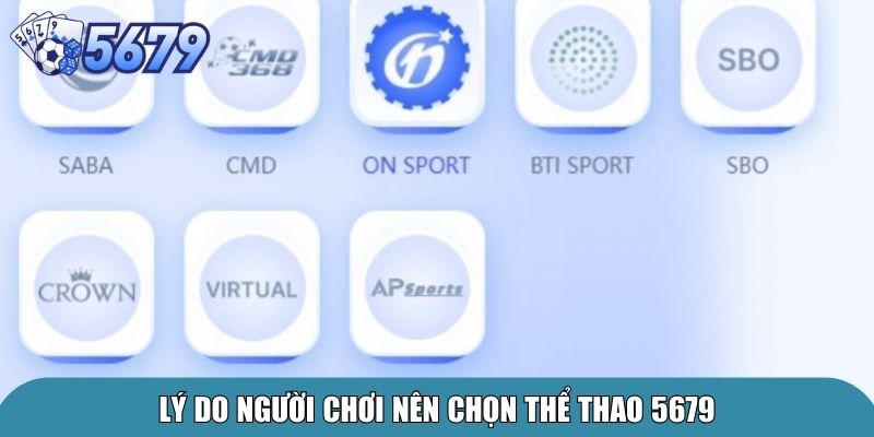 Lý do người chơi nên chọn thể thao 5679